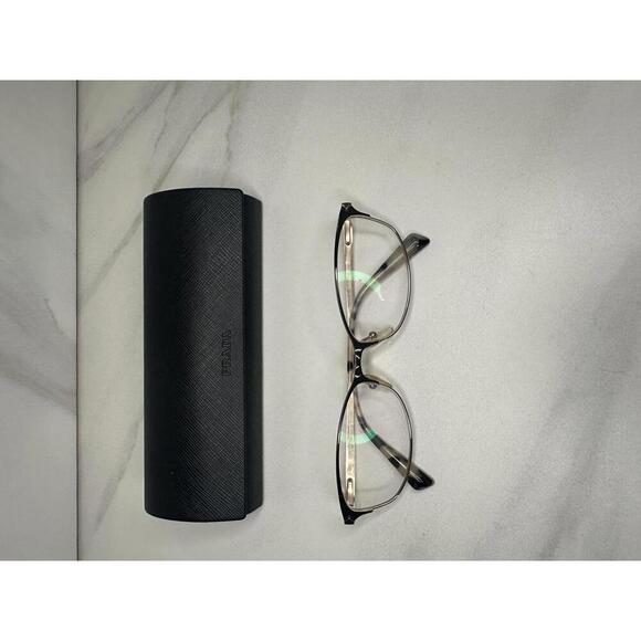 Prada chocolate brown and gold cat-eye eyeglasses - Picture 1 of 5